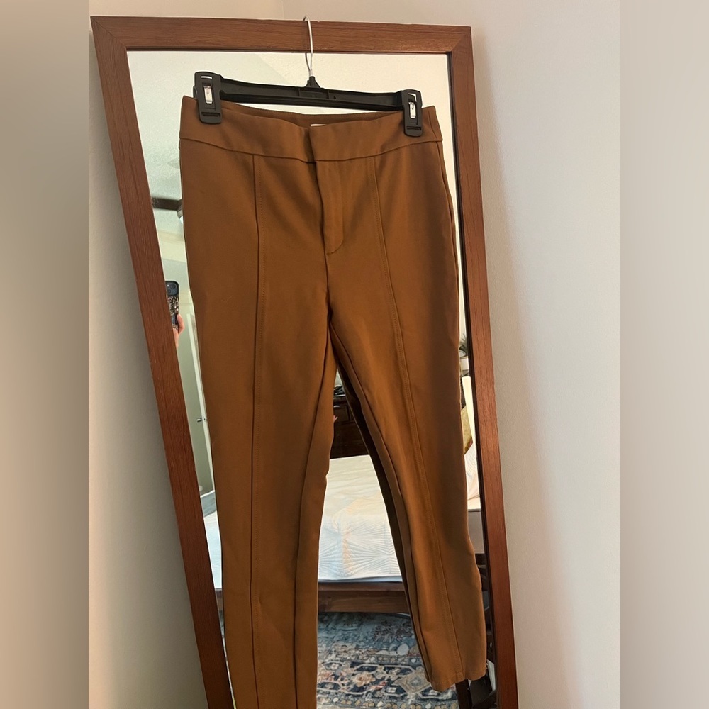 The Essential Slim By Anthropologie Brown Ankle Pants-Women’s 2